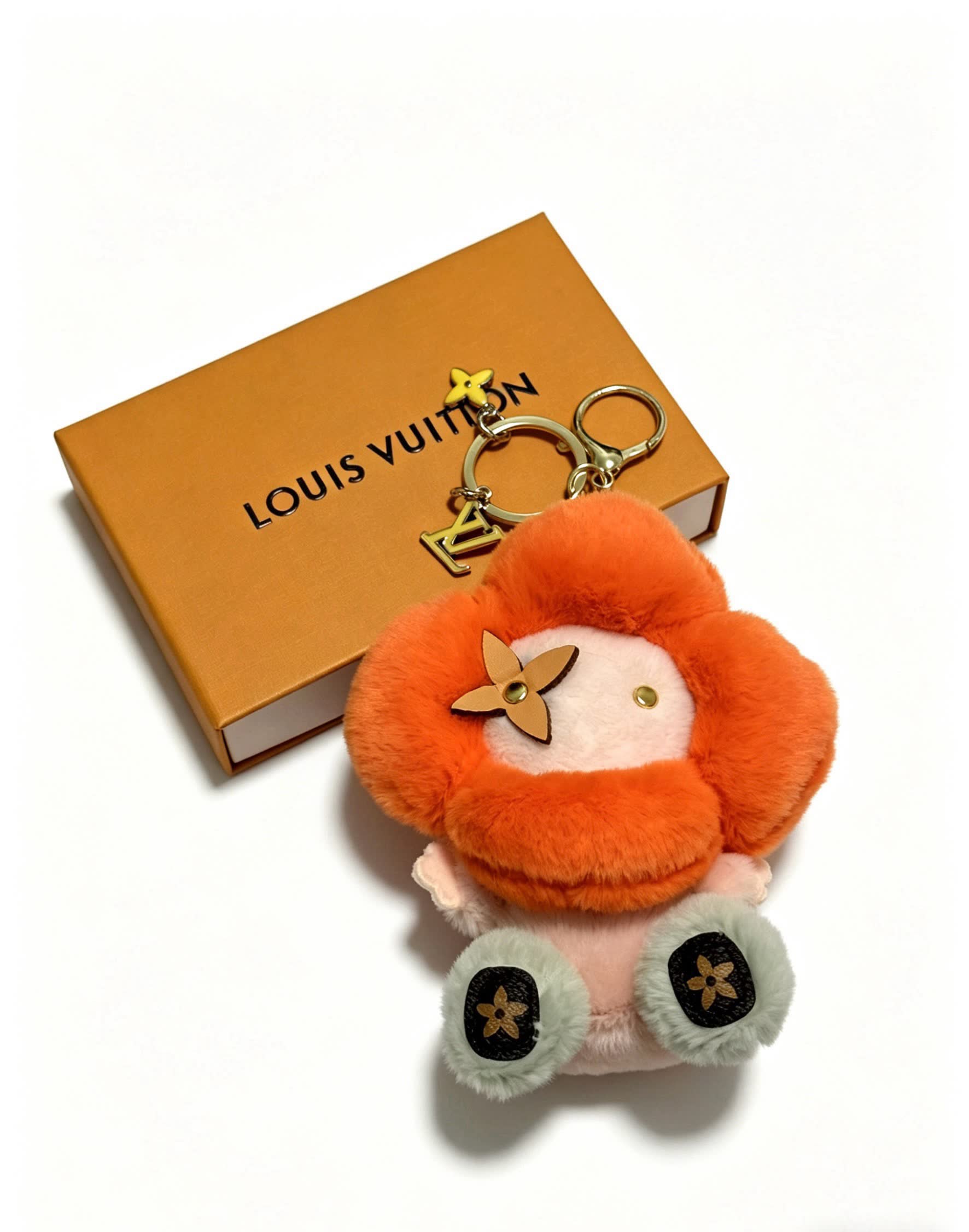 Louis Vuitton Flower Charm Keychain Louis Vuitton Flower Charm Keychain